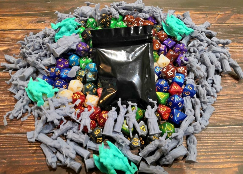 Mystery Dice Set and Miniature! - RPG / DND Blind Bag!